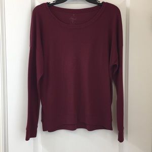 Vintage plush maroon sweater